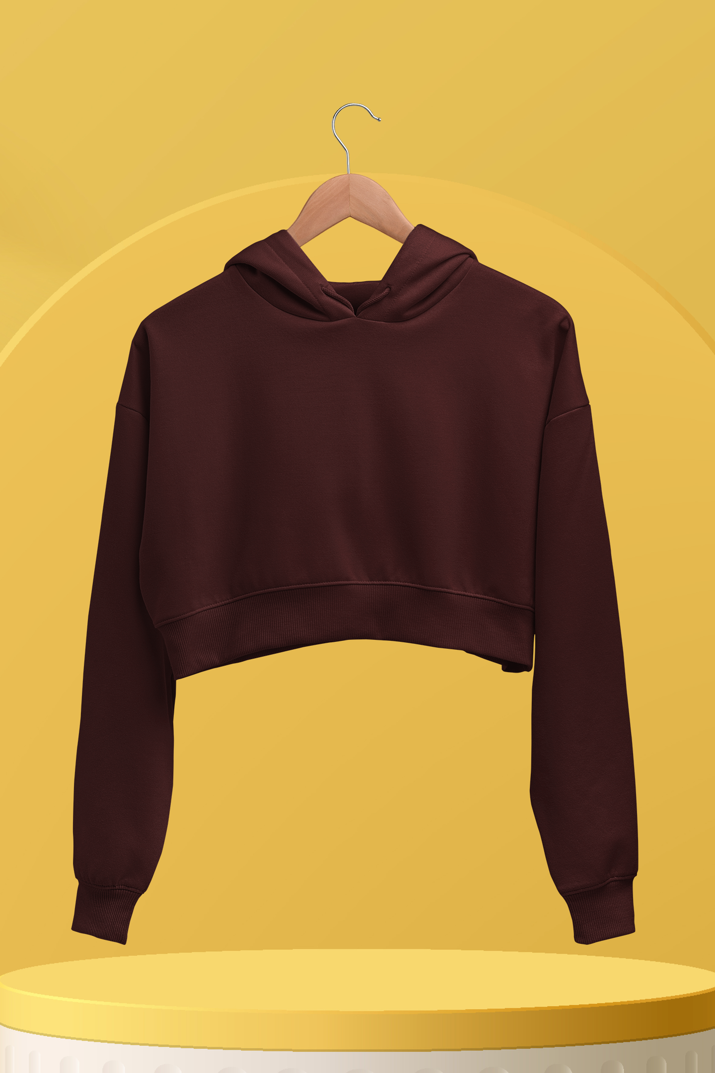 The Solid Crop Hoodie