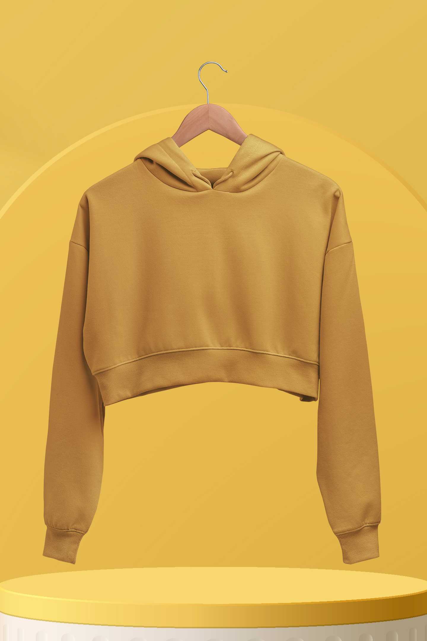 The Solid Crop Hoodie