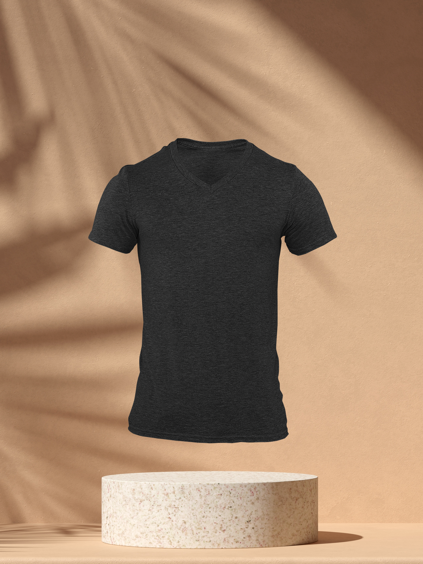 The Solid V Neck Tee