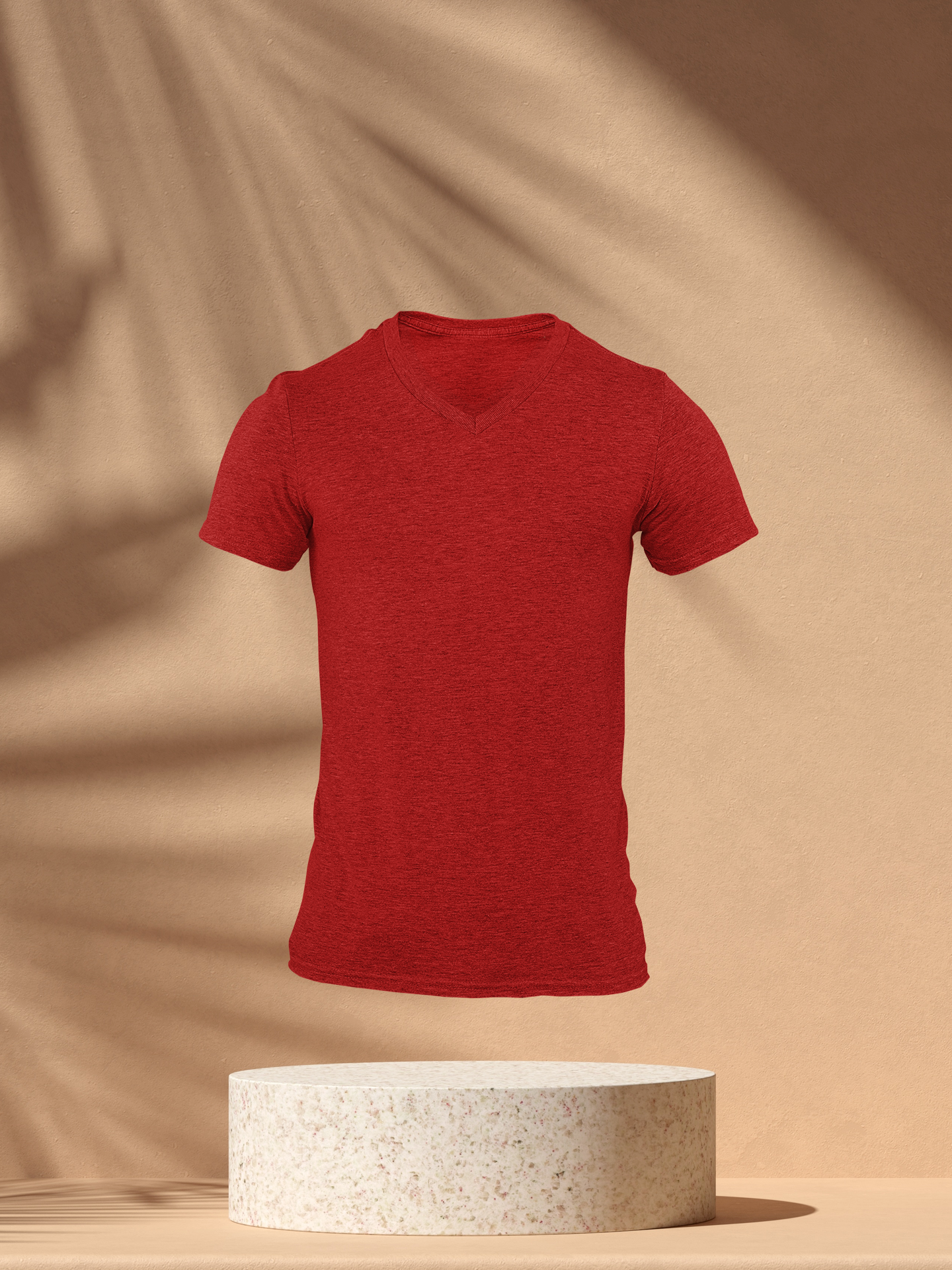 The Solid V Neck Tee